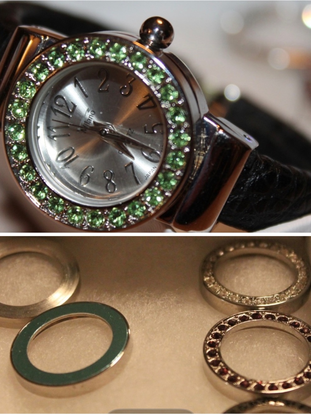 SALE!! Milano cuff watch with interchangeable bezels.   6